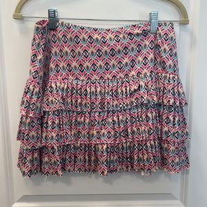 Lucky in Love “Aztec print“ tennis skirt size medium 8-10